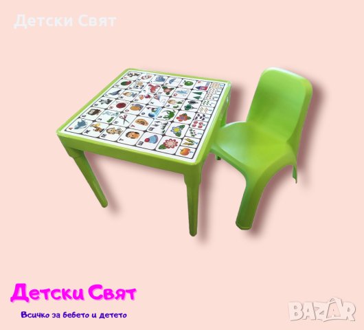 Комплект маса със столче, снимка 4 - Играчки за стая - 33786494