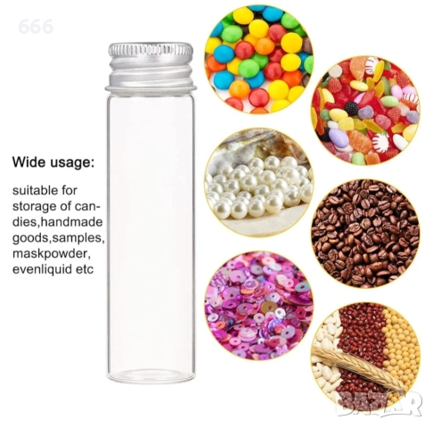 12 бр Стъклени бутилки за съхранение с алуминиева винтова капачка, снимка 3 - Други стоки за дома - 52903089