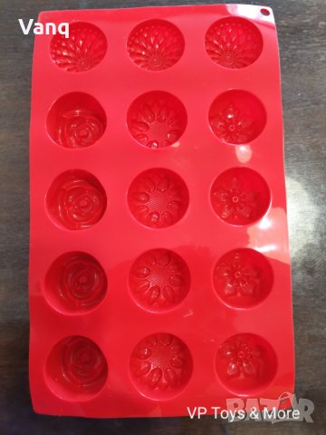 Силиконов молд цветя, животни, звезди за печене, шоколад и др, снимка 2 - Други - 34631280