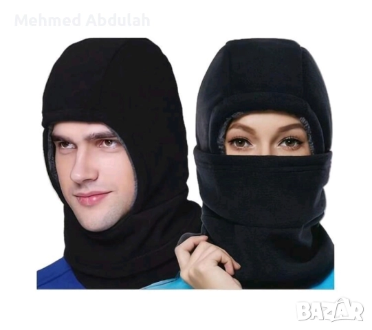 3 в 1 топла зимна шапка за велосипеди, ски , снимка 4 - Шапки - 51728196