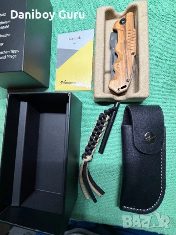 Сгъваем нож BERGKVIST® K10 (двуръчен нож) - Остър джобен нож за дейности на открито и оцеляване, снимка 7 - Ножове - 53756390