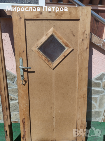 Дървена врата с каса 77 на 157,8 см, снимка 8 - Интериорни врати - 42651281