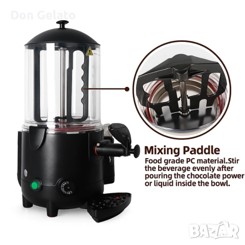 Машина за салеп Don Gelato | Професионална 5 литра водна баня, снимка 4 - Обзавеждане за заведение - 52509019