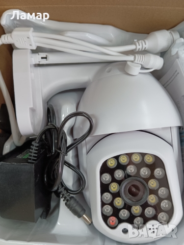 WiFi безжична IP камера 2MP FULL-HD 1080P с нощно виждане,LED въртяща на 360