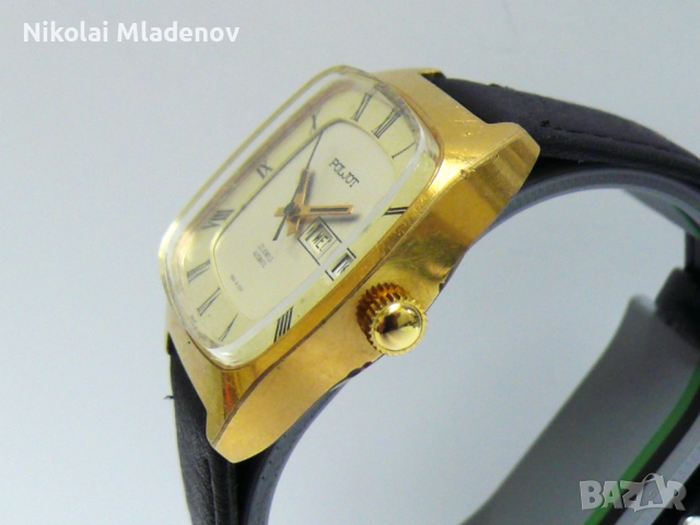 Съветски Позлатен Полет/POLJOT Автоматичен Мъжки ръчен часовник, работещ, снимка 2 - Мъжки - 51947183