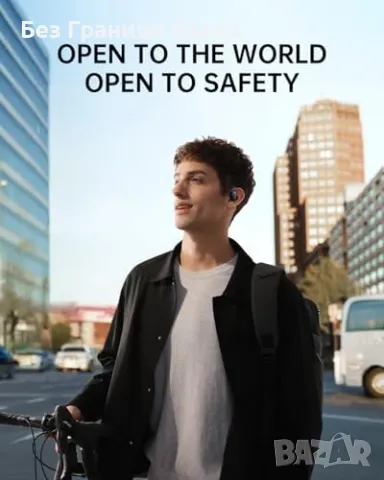 Нови Baseus Open-Ear слушалки, LDAC Hi-Res, 60H, AI микрофони за музика, снимка 4 - Слушалки и портативни колонки - 49548247