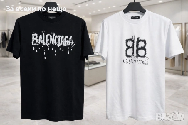Balenciaga Мъжка Тениска👕Мъжка Блуза С Къс Ръкав - Различни Цветове Код Urban2