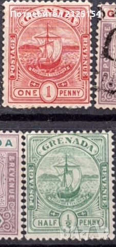 Колекция марки, о-в Гренада 1895/1937 г., снимка 4 - Филателия - 44569475