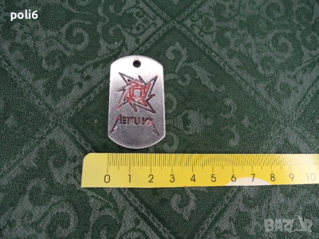 медалион METALLICA ,плочка METALLICA, снимка 3 - Колиета, медальони, синджири - 52593718