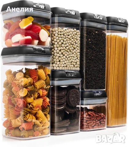 Комплект от 7 херметични контейнера – сигурно съхранение и перфектна организация, снимка 2 - Други - 53651649