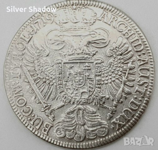 Монета 1 Талер 1719 г Карл VI Хабсбург, снимка 2 - Нумизматика и бонистика - 40771941