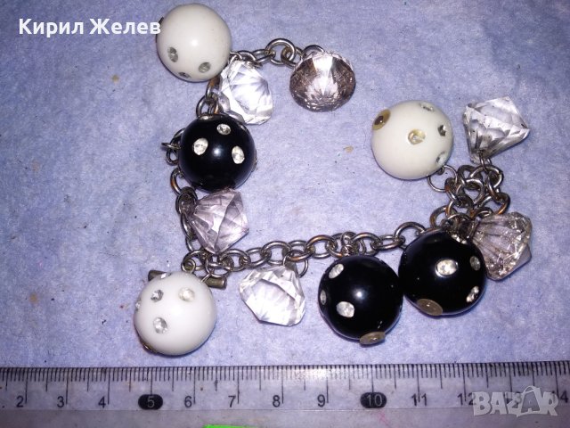 ПРЕКРАСНА КРИСТАЛНА ИСКРЯЩА СРЕБРИСТА МОДНА АРТ ГРИВНА 29260