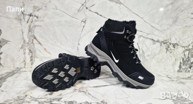 Мъжки зимни кубинки с пух Nike, снимка 3 - Мъжки боти - 56150715