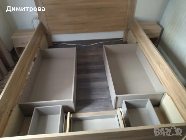 Спалня с матрак и нощни шкафчета , снимка 6 - Спални и легла - 56202727
