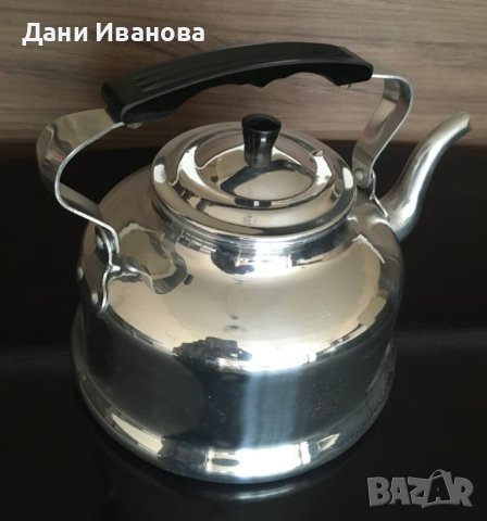 Нов голям чайник от полиран алучиний - 3,5 л., снимка 8 - Съдове за готвене - 44296894