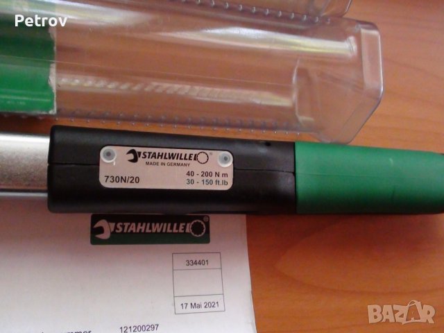 STAHLWILLE MANOSKOP 730 N/20 - PROFI - Динамометричен Ключ 40 - 200 Nm / ЧИСТО НОВ - MADE IN GERMANY, снимка 8 - Гедорета - 41570278