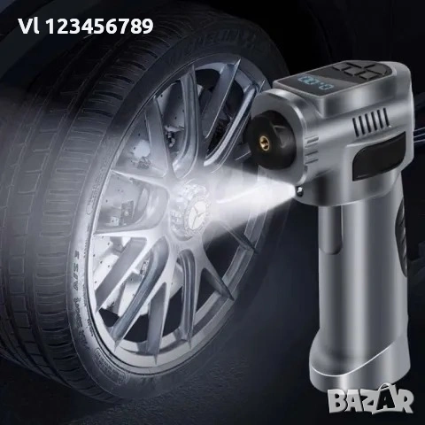 Преносим компресор с jump starter цифров 4 в 1, снимка 2 - Аксесоари и консумативи - 53831124