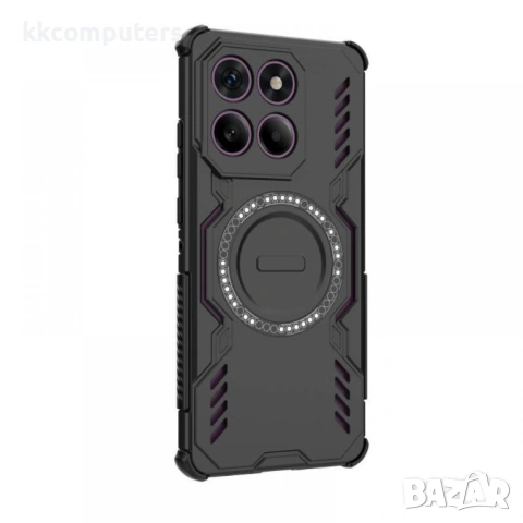 Магнитен калъф с 2 протектора WANLONFENG DJ Series за Motorola Edge 60 Pro 5G – PC + TPU, тънък и уд, снимка 6 - Калъфи, кейсове - 53097459