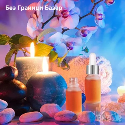 Нови Стъклени Шишенца с Капкомер 10 мл 10 броя за Етерични Масла Ароматерапия Козметика, снимка 5 - Други - 55959180