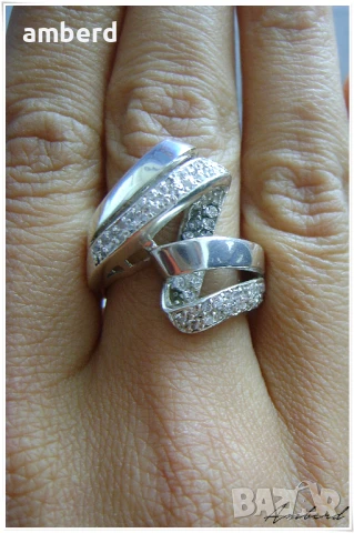 Уникален сребърен пръстен - модел R009, снимка 7 - Пръстени - 51405111