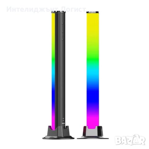 Музикална лед светлина 2 пури(лампи), лед индикатор RGB LED, снимка 2 - Лед осветление - 42189301