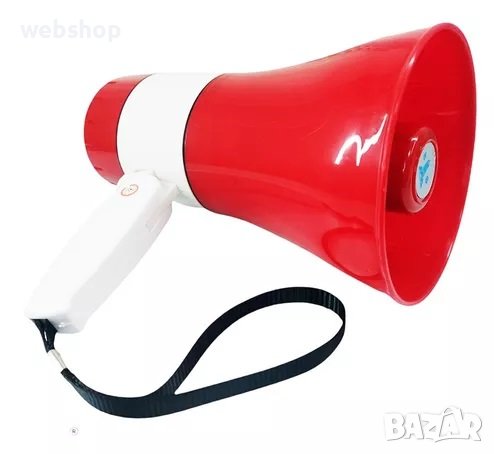 Мегафон XB-180, рупорен, сирена, 15W, 1x18650, 100m, снимка 1