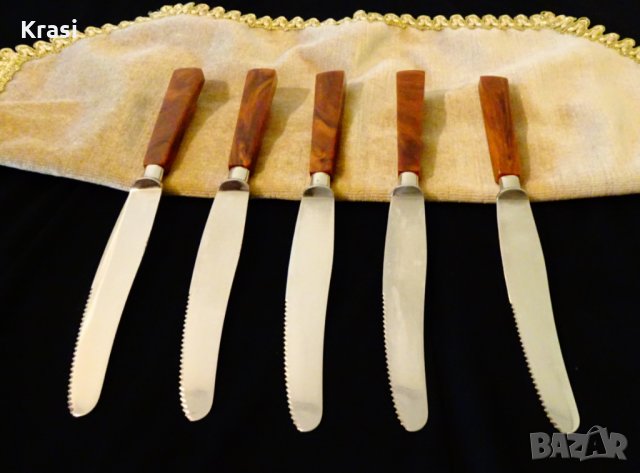 Solingen нож с дръжка от каталин 23 см. , снимка 1 - Прибори за хранене, готвене и сервиране - 33843223