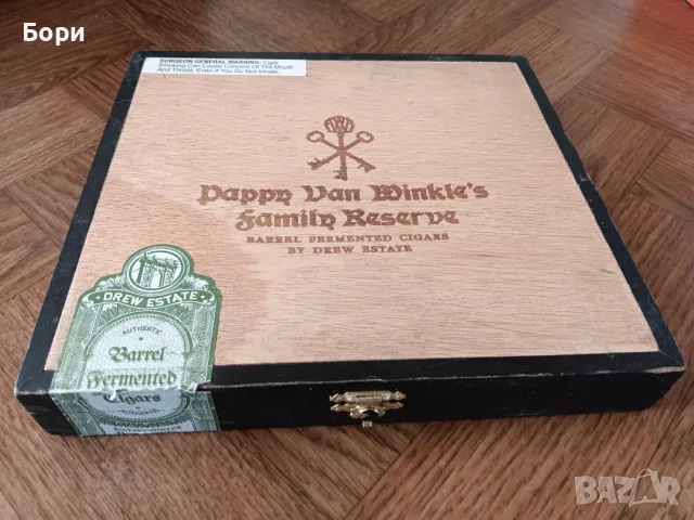 Кутия от пури дървена