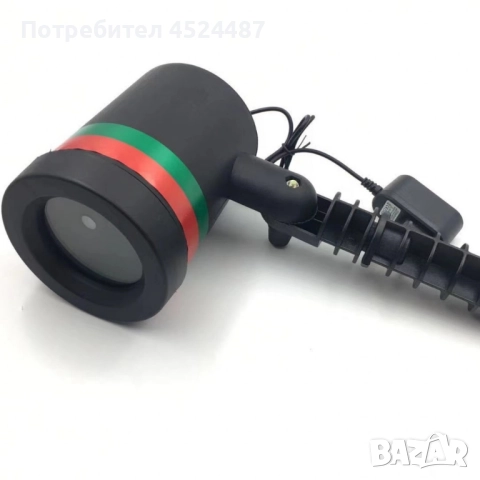 Лазерен прожектор Проектор за Коледна украса "Коледна лазерна лампа с Празнична светлина", снимка 5 - Соларни лампи - 51775160