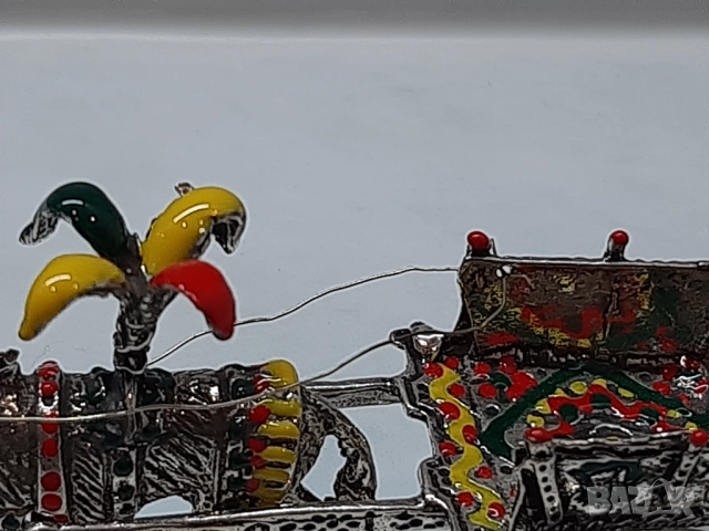 Сувенир от Палермо Сицилия сребърна сицилианска карета VASILE Palermo, снимка 5 - Арт сувенири - 52313702