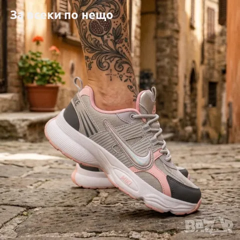 Nike Just Дамски Маратонки С Кутия👟Дамски Спортни Обувки Сиво и Розово Код S477, снимка 2 - Маратонки - 55937637
