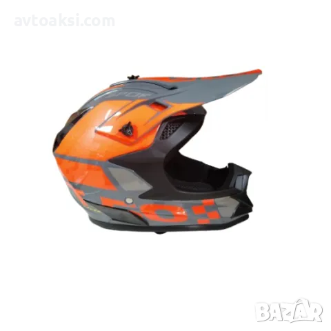 Каска Крос Мотор/Скутер/Бъги/Вело/АТВ 10-Разцветки, снимка 15 - Аксесоари и консумативи - 47590328