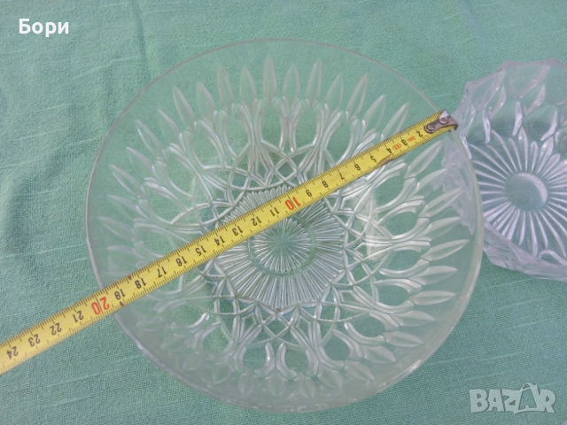 Стари кристални купи, снимка 10 - Чинии - 36409895