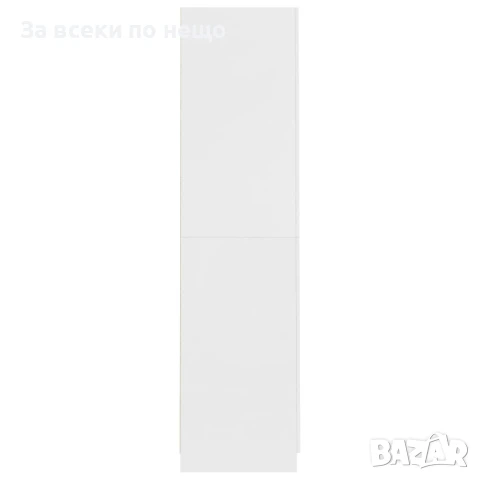 Гардероб, бял, 90x52x200 см, ПДЧ Код P893, снимка 8 - Гардероби - 50994334