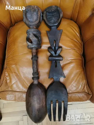 Дървени прибори Бауле, снимка 4 - Антикварни и старинни предмети - 47385736