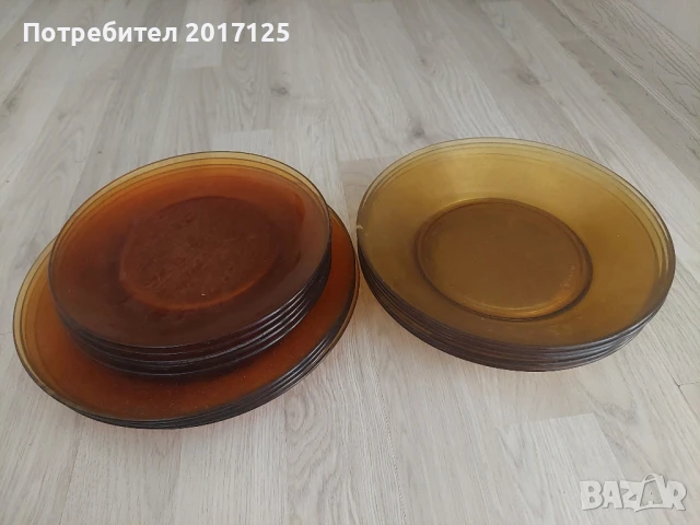 комплект чинии Duralex , France 14 бр