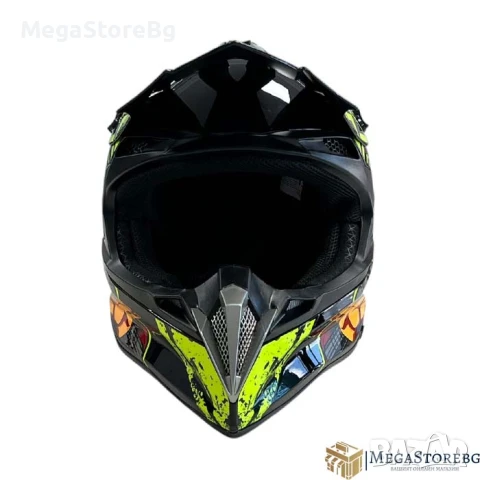 Кросова каска 188 - размер S - Black/Yellow, снимка 5 - Аксесоари и консумативи - 50527225