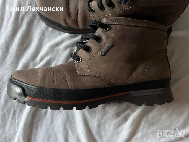 Обувки Clarks 43 номер, стелка 27,5, естествена кожа, гумен борд