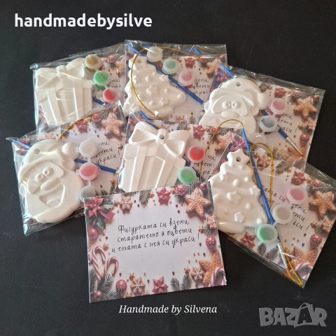 коледни фигурки за оцветяване 