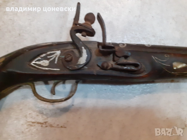 Красив кремъчен пистолет,пищов,оръжие, снимка 7 - Колекции - 52343558