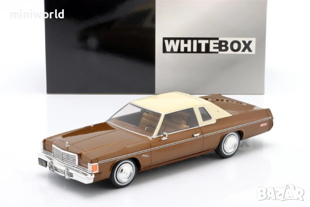 DODGE ROYAL MONACO 1977 - мащаб 1:24 на WhiteBox моделът е нов в кутия, снимка 4 - Колекции - 52803923