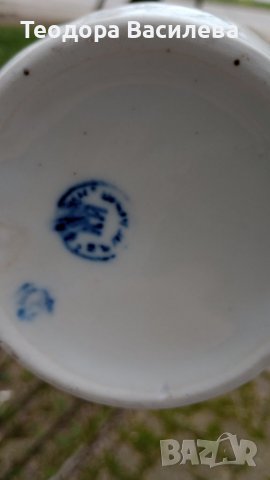 Бяла барокова кана 18см, снимка 8 - Антикварни и старинни предмети - 40132122