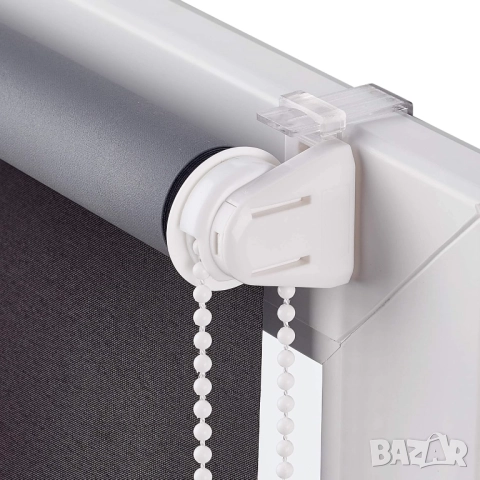 Плътна Щора Amazon Basics Blackout Roller Blind 86×150 см – Термоизолиращи, UV Защита, Без Пробиване, снимка 3 - Декорация за дома - 52654627