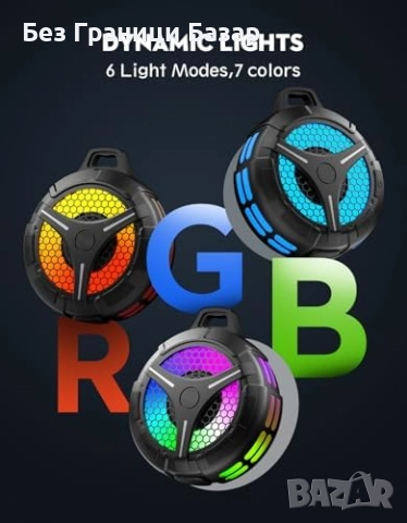 Нов Bluetooth IPX7 водоустойчив говорител 15W с RGB и TWS звук Колонка, снимка 4 - Тонколони - 52483063