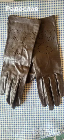 дамски кожени ръкавици стара изработка 