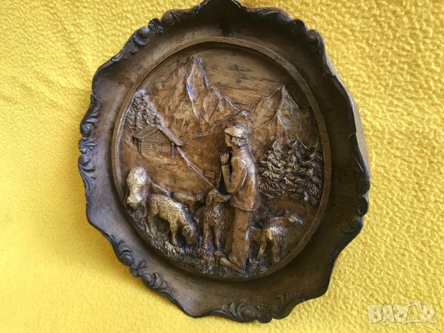 2бр винтидж декорация за стена резин Sic France овчар моряк спалня, снимка 12 - Пана - 40655431