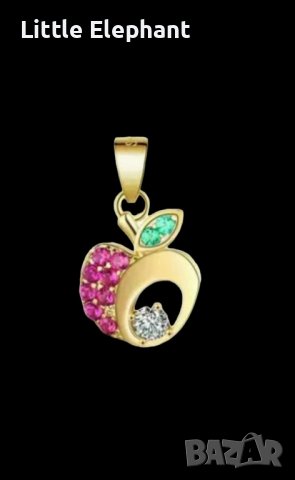Висящ елемент ябълка,Gold/нов