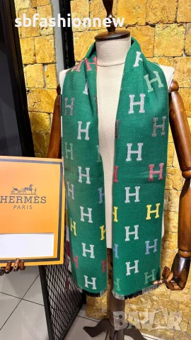 Burberry Hermes  Fendi Balenciaga кашмирени шалове, снимка 9 - Шалове - 56116140