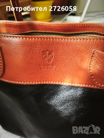 Италианска чанта от естествена кожа , снимка 2 - Чанти - 53768886