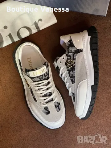Дамски маратонки Christian Dior в бяло , снимка 3 - Маратонки - 55890628